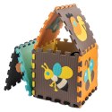 Mata edukacyjna piankowa puzzle zwierzątka kolorowa 85 x 85 cm 9 elementów Kik sp. z o.o. sp. k.