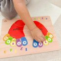 TOOKY TOY Edukacyjna Drewniana Układanka Stopy Nauka Liczenia i Kolorów Tooky Toy TOOKY TOY Edukacyjna Drewniana Układanka Stopy Nauka Liczenia i Kolorów Tooky Toy