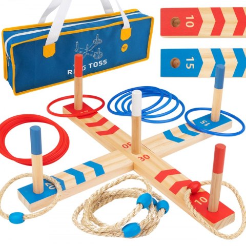 Tooky Toy Drewniana Gra Fun Serso Zręcznościowa Ring Cross Tooky Toy Tooky Toy Drewniana Gra Fun Serso Zręcznościowa Ring Cross Tooky Toy