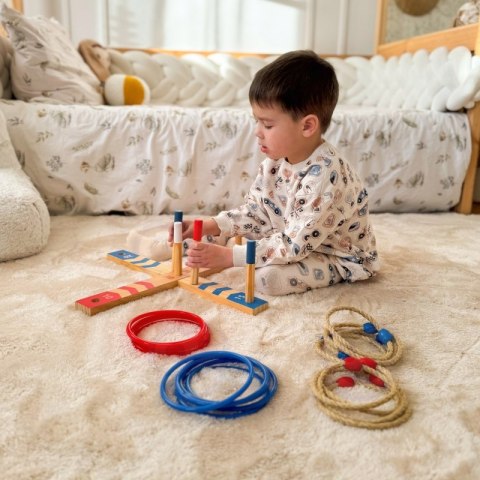 Tooky Toy Drewniana Gra Fun Serso Zręcznościowa Ring Cross Tooky Toy Tooky Toy Drewniana Gra Fun Serso Zręcznościowa Ring Cross Tooky Toy
