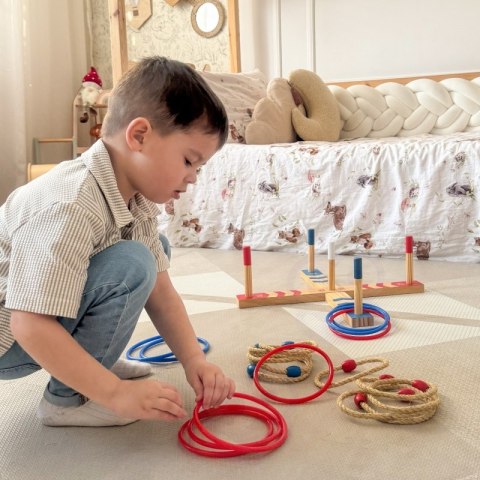 Tooky Toy Drewniana Gra Fun Serso Zręcznościowa Ring Cross Tooky Toy Tooky Toy Drewniana Gra Fun Serso Zręcznościowa Ring Cross Tooky Toy