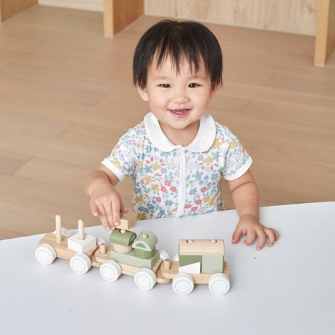VIGA PolarB Zielona Kolejka Pociąg z Wagonikami Klocki Viga Toys VIGA PolarB Zielona Kolejka Pociąg z Wagonikami Klocki Viga Toys