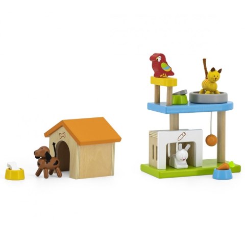 VIGA Zwierzęta Domowe Drewniany Plac Zabaw Zestaw Viga Toys VIGA Zwierzęta Domowe Drewniany Plac Zabaw Zestaw Viga Toys