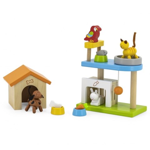 VIGA Zwierzęta Domowe Drewniany Plac Zabaw Zestaw Viga Toys VIGA Zwierzęta Domowe Drewniany Plac Zabaw Zestaw Viga Toys