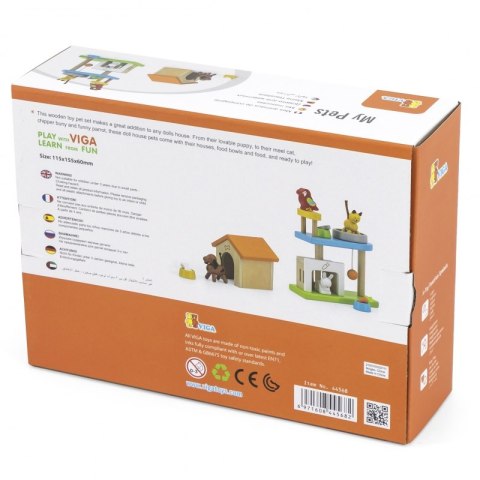 VIGA Zwierzęta Domowe Drewniany Plac Zabaw Zestaw Viga Toys VIGA Zwierzęta Domowe Drewniany Plac Zabaw Zestaw Viga Toys