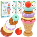 WOOPIE GREEN Drewniane Lody Układanka Montessori Cukiernia 12 el. FSC Woopie Let's Go Green WOOPIE GREEN Drewniane Lody Układanka Montessori Cukiernia 12 el. FSC Woopie Let's Go Green