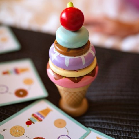 WOOPIE GREEN Drewniane Lody Układanka Montessori Cukiernia 12 el. FSC Woopie Let's Go Green WOOPIE GREEN Drewniane Lody Układanka Montessori Cukiernia 12 el. FSC Woopie Let's Go Green