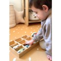 TOOKY TOY Zestaw Drewnianych Pojazdów i Znaków Drogowych w Pudełku Tooky Toy
