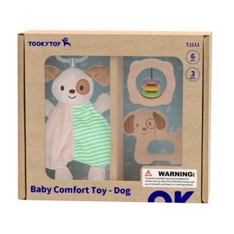 TOOKY TOY Zestaw Upominkowy Szczeniaczek Grzechotka Tooky Toy TOOKY TOY Zestaw Upominkowy Szczeniaczek Grzechotka Tooky Toy