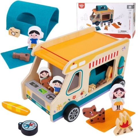 Tooky Toy Drewniany Kamper Postacie Kemping Tooky Toy
