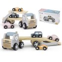 VIGA PolarB Drewniana laweta z samochodzikami Montessori Viga Toys VIGA PolarB Drewniana laweta z samochodzikami Montessori Viga Toys