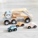 VIGA PolarB Drewniana laweta z samochodzikami Montessori Viga Toys VIGA PolarB Drewniana laweta z samochodzikami Montessori Viga Toys