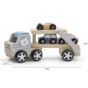 VIGA PolarB Drewniana laweta z samochodzikami Montessori Viga Toys VIGA PolarB Drewniana laweta z samochodzikami Montessori Viga Toys