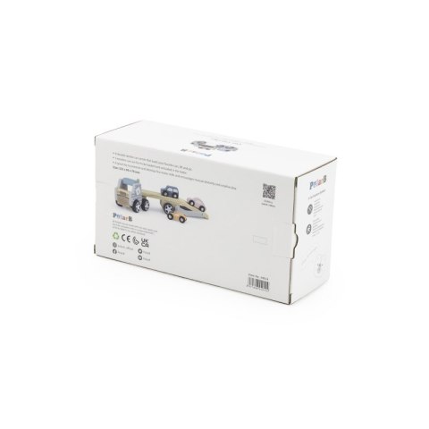 VIGA PolarB Drewniana laweta z samochodzikami Montessori Viga Toys VIGA PolarB Drewniana laweta z samochodzikami Montessori Viga Toys