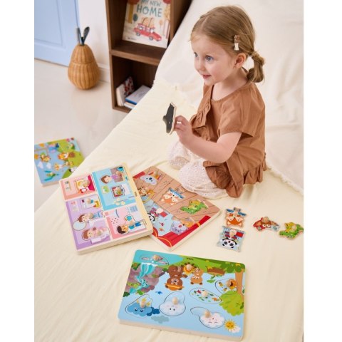 VIGA Puzzle Dźwiękowe Odkrywamy Naturę Viga Toys VIGA Puzzle Dźwiękowe Odkrywamy Naturę Viga Toys