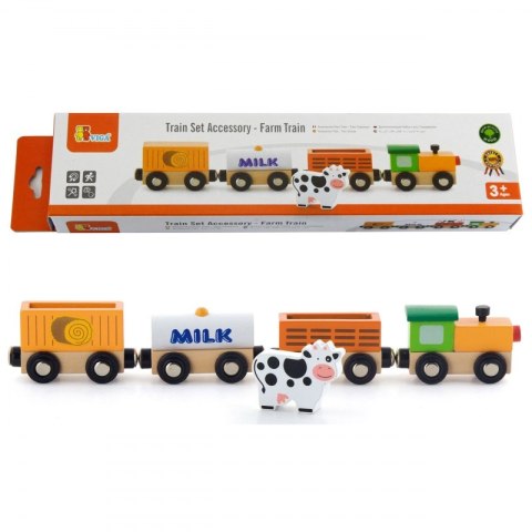 VIGA Zestaw akcesoriów do kolejki - pociąg rolniczy Viga Toys VIGA Zestaw akcesoriów do kolejki - pociąg rolniczy Viga Toys