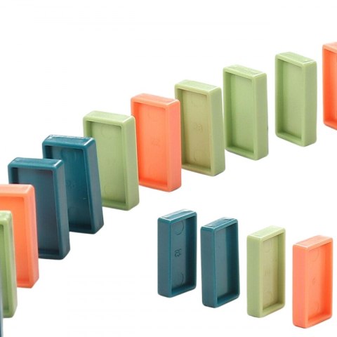 WOOPIE Elektryczna Ciuchcia Lokomotywa do Klocków Domino Dinozaur Pomarańczowy - 3szt. Woopie WOOPIE Elektryczna Ciuchcia Lokomotywa do Klocków Domino Dinozaur Pomarańczowy - 3szt. Woopie
