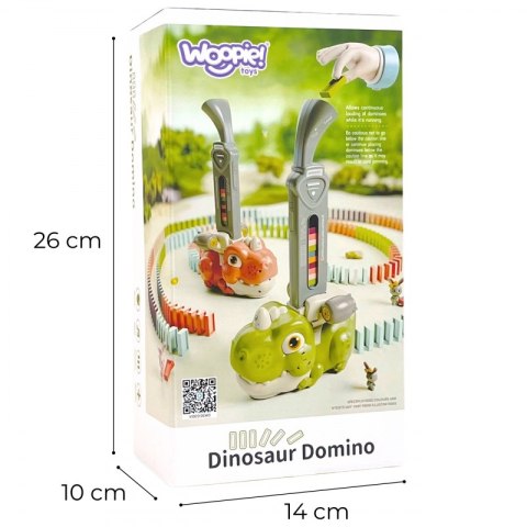 WOOPIE Elektryczna Ciuchcia Lokomotywa do Klocków Domino Dinozaur Pomarańczowy - 3szt. Woopie WOOPIE Elektryczna Ciuchcia Lokomotywa do Klocków Domino Dinozaur Pomarańczowy - 3szt. Woopie