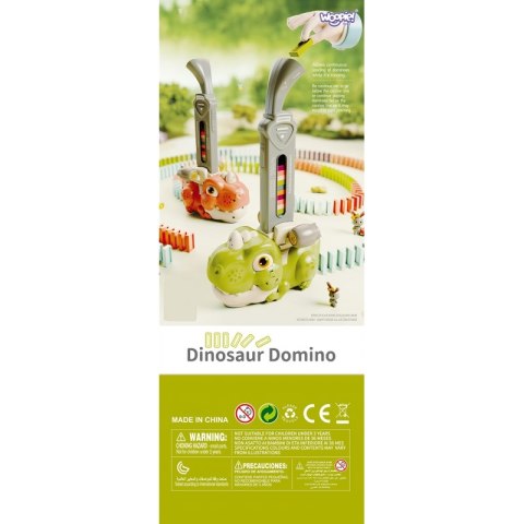 WOOPIE Elektryczna Ciuchcia Lokomotywa do Klocków Domino Dinozaur Pomarańczowy - 3szt. Woopie WOOPIE Elektryczna Ciuchcia Lokomotywa do Klocków Domino Dinozaur Pomarańczowy - 3szt. Woopie