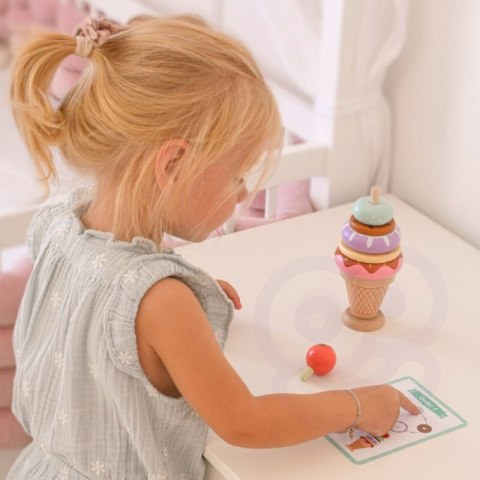WOOPIE GREEN Drewniane Lody Układanka Montessori Cukiernia 12 el. FSC Woopie Let's Go Green WOOPIE GREEN Drewniane Lody Układanka Montessori Cukiernia 12 el. FSC Woopie Let's Go Green