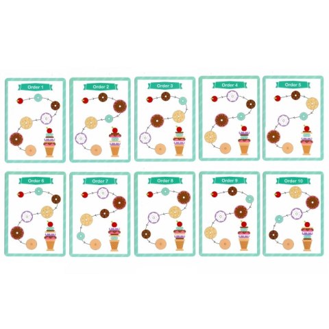 WOOPIE GREEN Drewniane Lody Układanka Montessori Cukiernia 12 el. FSC Woopie Let's Go Green WOOPIE GREEN Drewniane Lody Układanka Montessori Cukiernia 12 el. FSC Woopie Let's Go Green