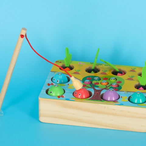 Gra drewniana montessori łowienie rybek marchewki robaczki Kik sp. z o.o. sp. k. Gra drewniana montessori łowienie rybek marchewki robaczki Kik sp. z o.o. sp. k.