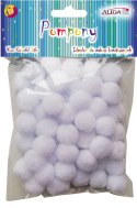 Pompony 60szt. BIAŁE 2cm | POM-401 ALIGA