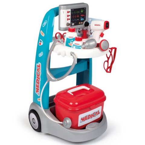SMOBY Elektroniczny Wózek Medyczny Lekarski 16 akcesoriów Smoby SMOBY Elektroniczny Wózek Medyczny Lekarski 16 akcesoriów Smoby