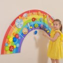 VIGA Drewniana Tablica Sensoryczno-Manipulacyjna EDU Tęcza Certyfikat FSC Viga Toys VIGA Drewniana Tablica Sensoryczno-Manipulacyjna EDU Tęcza Certyfikat FSC Viga Toys
