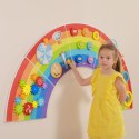 VIGA Drewniana Tablica Sensoryczno-Manipulacyjna EDU Tęcza Certyfikat FSC Viga Toys VIGA Drewniana Tablica Sensoryczno-Manipulacyjna EDU Tęcza Certyfikat FSC Viga Toys