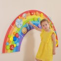 VIGA Drewniana Tablica Sensoryczno-Manipulacyjna EDU Tęcza Certyfikat FSC Viga Toys VIGA Drewniana Tablica Sensoryczno-Manipulacyjna EDU Tęcza Certyfikat FSC Viga Toys