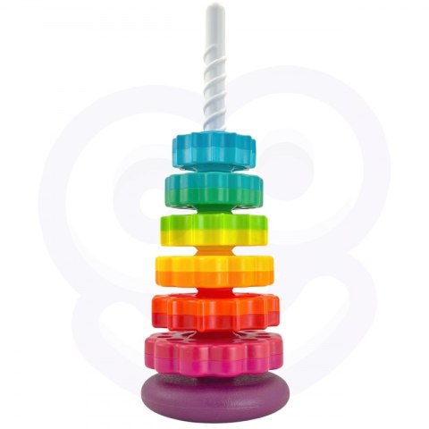 WOOPIE BABY Edukacyjna Piramidka Zakręcona Wieża Woopie Baby WOOPIE BABY Edukacyjna Piramidka Zakręcona Wieża Woopie Baby