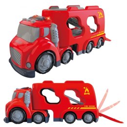 WOOPIE Duża Czerwona Laweta City Truck Efekty Dźwiękowe i Świetlne Woopie