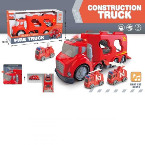 WOOPIE Duża Czerwona Laweta City Truck Efekty Dźwiękowe i Świetlne Woopie WOOPIE Duża Czerwona Laweta City Truck Efekty Dźwiękowe i Świetlne Woopie