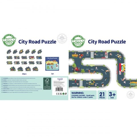 WOOPIE GREEN Droga Puzzle dla Dzieci Autostrada Makieta 21 el. Certyfikat FSC Woopie Let's Go Green WOOPIE GREEN Droga Puzzle dla Dzieci Autostrada Makieta 21 el. Certyfikat FSC Woopie Let's Go Green