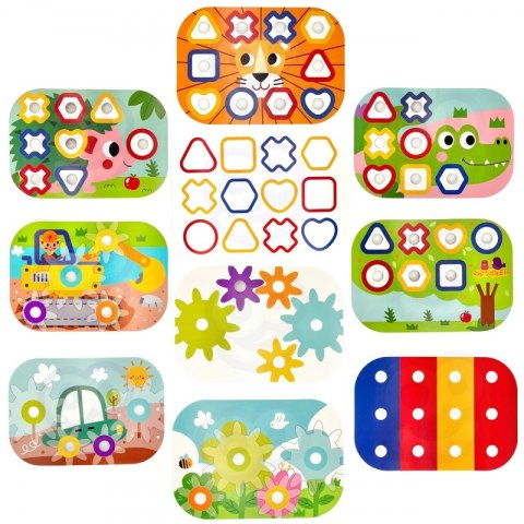 WOOPIE GREEN Konstrukcyjny BOX Motoryczny Montessori 12w1 FSC Woopie Let's Go Green WOOPIE GREEN Konstrukcyjny BOX Motoryczny Montessori 12w1 FSC Woopie Let's Go Green