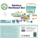 WOOPIE GREEN Konstrukcyjny BOX Motoryczny Montessori 12w1 FSC Woopie Let's Go Green