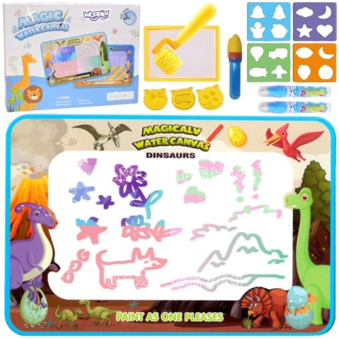 WOOPIE Magiczna Mata do Malowania Wodą XXL Pieczątki Cyferki 100cm Woopie WOOPIE Magiczna Mata do Malowania Wodą XXL Pieczątki Cyferki 100cm Woopie