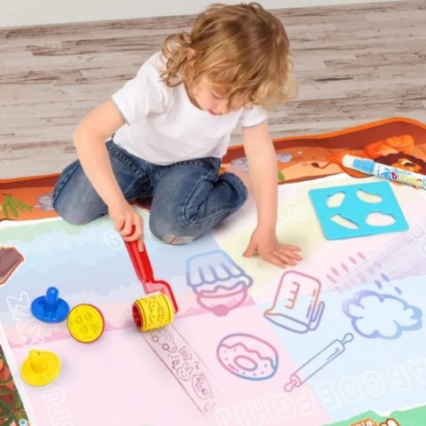 WOOPIE Magiczna Mata do Malowania Wodą XXL Pieczątki Cyferki 100cm Woopie WOOPIE Magiczna Mata do Malowania Wodą XXL Pieczątki Cyferki 100cm Woopie