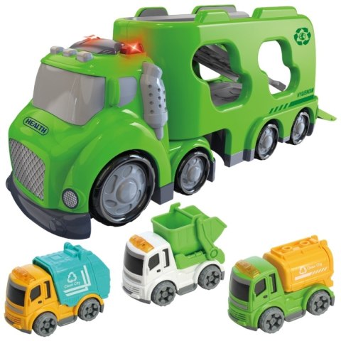 WOOPIE Zielona Laweta City Truck Efekty Dźwiękowe i Świetlne Woopie WOOPIE Zielona Laweta City Truck Efekty Dźwiękowe i Świetlne Woopie