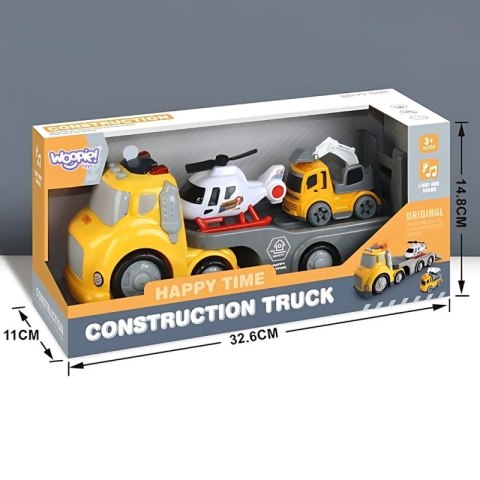 WOOPIE Żółta Laweta City Truck Efekty Dźwiękowe i Świetlne Woopie WOOPIE Żółta Laweta City Truck Efekty Dźwiękowe i Świetlne Woopie