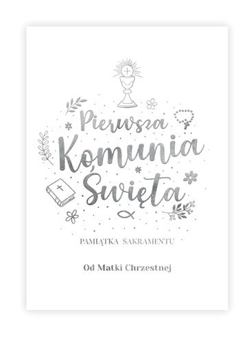 Album A5 Pamiątka Komunii od Matki Chrzestnej NR016 TANGRAM-PLUS Album A5 Pamiątka Komunii od Matki Chrzestnej NR016 TANGRAM-PLUS