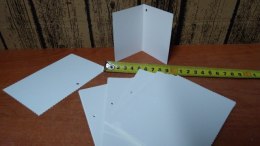 Bileciki/kartki do prezentów 25szt. CZYSTE BIAŁE POLSY-worki foliowe
