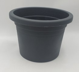 Doniczka 14cm ciemno szara BERTA POLPLAST