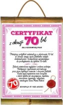 Dyplom certyfikat 70 lat Pani | D81 AARON-humor
