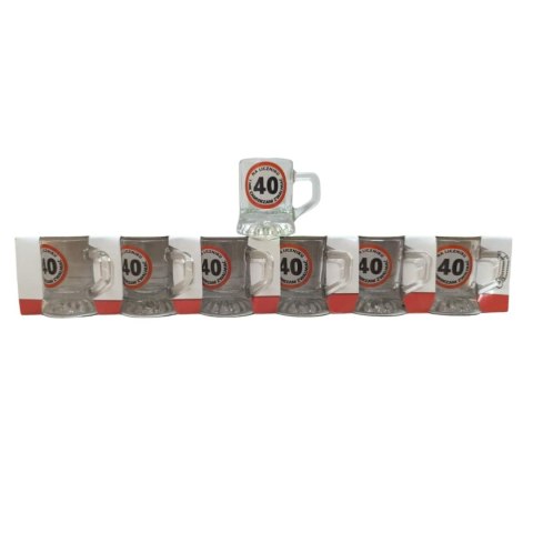 Kieliszek kufelek 6szt. 40-tka 25ml ETK Kieliszek kufelek 6szt. 40-tka 25ml ETK