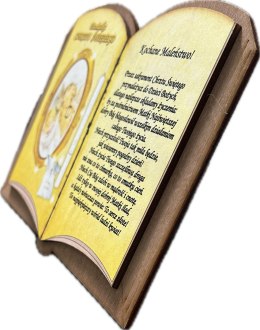 Książeczka ozdobna CHRZEST 20 x 15,5 cm P705 NAMI-wyroby z drewna