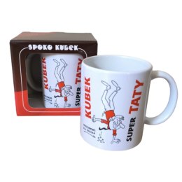 Kubek w ozdobnym opakowaniu Super Taty 300 ml ETK