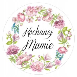 Naklejki 12szt KOCHANEJ MAMIE fi-55 NAKLEJKI