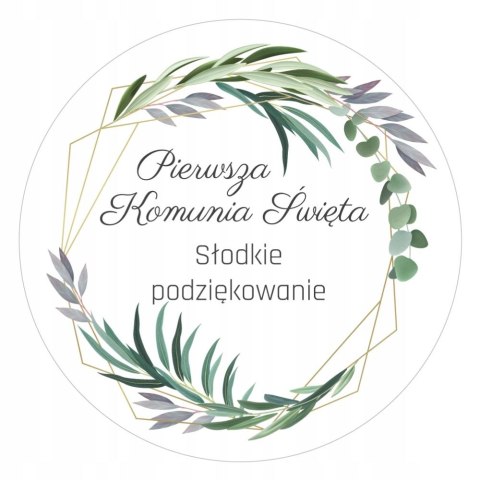 Naklejki 12szt. SŁODKIE PODZIĘKOWANIE KOMUNIA CIASTO NAKLEJKI Naklejki 12szt. SŁODKIE PODZIĘKOWANIE KOMUNIA CIASTO NAKLEJKI